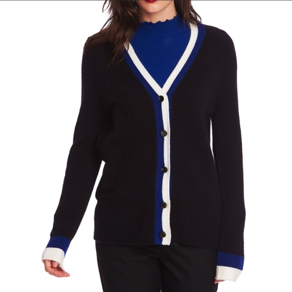 Court & Rowe stripe trim cardigan - Picture 1 of 5